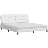  The Living Store Postelja z vzmetnico bela 180x200 cm umetno usnje - Postelja, (21497017) | Shoptok.si