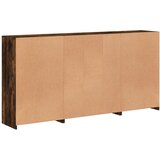  Komoda s LED svjetlima boja dimljenog hrasta 202x37x100 cm | shoptok.hr