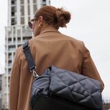 Tiba+Marl previjalna torba nova eco compact quilted faux black | Shoptok.si