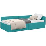  Kutni okvir kreveta Tirkizna 100 cm x 200 cm Baršun | shoptok.hr