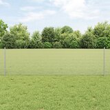 vidaXL varjena žična ograja s 22 U-stolpci srebrna 0.6x50 m jeklo Cene