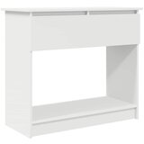 Maison Chic konzolna miza - miza ob steni s predali bela 85,5x38,5x74,5 cm, (21786316) Cene