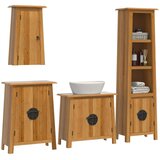  4-dijelni set kupaonskog namještaja od masivne borovine | shoptok.hr