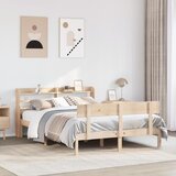 vidaXL Posteljni okvir brez vzmetnice 120x200 cm trdna borovina Cene
