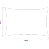  Presvlaka za jastuk 6 pcs HEERLEN Crna 40 x 60 cm Flanel - Crna 40 x 60 cm 6 | shoptok.hr