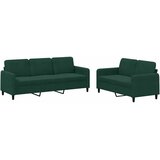  2-dijelni set sofa tamnozeleni baršunasti | shoptok.hr