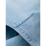 Ombre Men's JOGGERS denim pants with wash effect - light blue | ePonuda.com