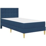  Okvir kreveta s madracem s uzglavljem Plava 80 x 200 cm tkanina | shoptok.hr