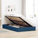  Otomanski krevet s pohranom Plava 120 x 200 cm tkanina | shoptok.hr