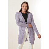By Saygı V-Neck with Buttons in the Front,Comfortable fit Mercerized Cardigan Cene