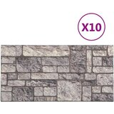 vidaXL 3D stenski paneli svetlo sive opeke 10 kosov EPS | Shoptok.si