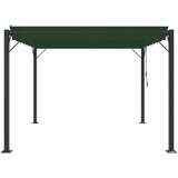 Gazebo s krovom s roletnom 3 x 3 x 2,14 m Zelena | Eponuda.com