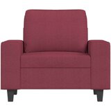  Fotelja crvena boja vina 60 cm od tkanine | shoptok.hr