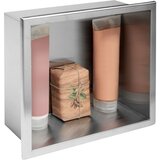 Rea bathroom shelf 30x30 steel brush Cene