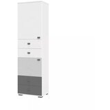 Jela VITRINA ARC F7 (VE BARV)-Bela mat lak/perla siva mat lak/grafit mat lak Cene