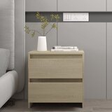  Noćni ormarić boja hrasta 45 x 34,5 x 44,5 cm konstruirano drvo | shoptok.hr