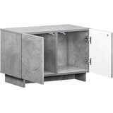  TV stalak 60 x 34.5 x 40 cm Betonska siva Konstruirano drvo - Betonska siva 60 x 34.5 x 40 cm | shoptok.hr
