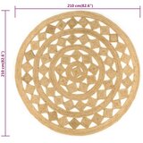  Ručno rađeni pleteni tepih od jute 210 cm | shoptok.hr
