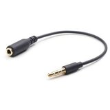 Audio kabl cross adapter, 3,5mm 4pin to 3,5mm stereo, 18 cm, GEMBIRD CCA-419, black Cijene