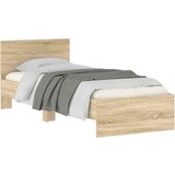 Okvir za krevet s uzglavljem boja hrasta 75x190 cm drveni | Eponuda.com
