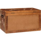 vidaXL Shranjevalna škatla 70 x 35 x 40 cm trden predelan les | Shoptok.si