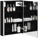  Kupaonski ormar s ogledalom Crni hrast 43 x 11 5 x 60 5 cm | shoptok.hr