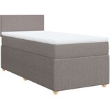 vidaXL Krevet s oprugama i madracem smeđesivi 80x200 cm od tkanine | shoptok.hr