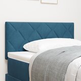 vidaXL Naslon za glavo z diamantnim blokovnim dizajnom temno modre barve 90 cm iz žameta Cene