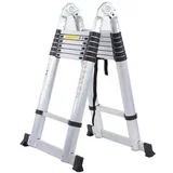 Duple Aluminijumske Teleskopske Merdevine 2/5+2/5 XL