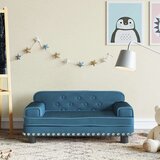  Dječja fotelja plava 70 x 45 x 30 cm baršunasta | shoptok.hr