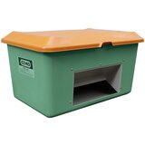 Cemo Posoda za posipni material iz umetne mase s steklenimi vlakni, prostornina 400 l, z odprtino za odvzemanje, zelen zaboj | Shoptok.si
