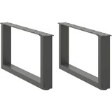  Noge za klub stolić U-oblik 2 kom antracit 70 x (30-31) cm čelik | shoptok.hr