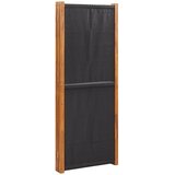 Sobna pregrada s 4 panela crna 280 x 180 cm | shoptok.hr