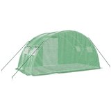  Staklenik s čeličnim okvirom zeleni 8 m² 4 x 2 x 2 m | shoptok.hr