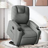 The Living Store Naslanjač s funkcijo vstajanja temno sivo blago - Dvižni Naslanjač, (21572917) | Shoptok.si