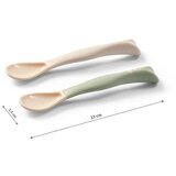 BabyOno Elastične žličice 2 komada, bež/zelena | shoptok.hr