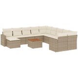 Maison Chic Seti vrtnega pohištva - Vrtna garnitura - Vrtni pohištvo set 12-delna z blazinami bež poli ratan, (21810524) | Shoptok.si