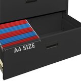 Ormarić za spise antracit 90 x 46 x 134 cm čelični | shoptok.hr