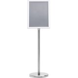  Stalak za plakate A4 s postoljem srebrni od aluminijske legure | shoptok.hr