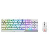 MSI VIGOR GK30 COMBO WHITE MEMchanical Gaming Keyboard + Gaming Mouse Bundle 'UK Layout, 6-Zone RGB Lighting Keyboard, Dual-Zone RGB Lighting Mouse, 5000 DPI Optical Sensor, Center' | shoptok.hr