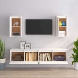 TV ormarići 4 kom bijeli od masivne borovine | shoptok.hr