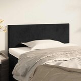  Uzglavlje crno 80 x 5 x 78/88 cm baršunasto | shoptok.hr