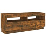 TV ormarić s LED svjetlima boja dimljenog hrasta 100x35x40 cm | shoptok.hr