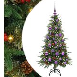 vidaXL Umetno Zložljivo Božično Drevo Zelena 120 cm PE in PVC | Shoptok.si