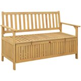  Klupa za pohranu s pohranom 120 x 63 x 84 cm Masivni akacija | Eponuda.com