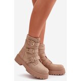 Boto Warm Women's Ankle Boots With Decoration Beige Ciascia | ePonuda.com