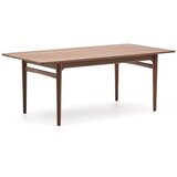 Kave Home Proširiv blagovaonski stol s dodatnom pločom u dekoru oraha 100x200 cm Elan – | shoptok.hr