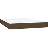  box spring s madracem LED tamnosmeđi 140x200 cm tkanina | shoptok.hr
