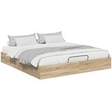  Otomanski krevet s pohranom Sonoma hrast 203 x 160 x 25 cm | shoptok.hr
