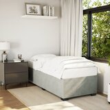  Okvir kreveta bez madraca svjetlosivi 100x200 cm baršunasti | shoptok.hr